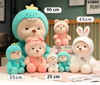 Juguete De Peluche Teddy Oso Con Sombrero Desmontable Dinosaurio Cerdo Y Otros Personajes De Dibujos Animados Para Niños Regalo De Cumpleaños - details 17