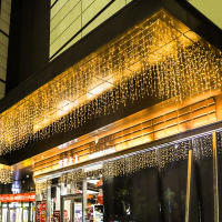 Luces De Cadena LED De Icicle 3.5-40M Para Navidad Y Fiestas Luces De Aparador Con Control Remoto Impermeables Para Exterior Decoración De Calle Y Hogar - details 6