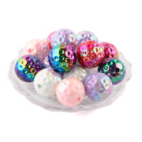 20Pcs Bolas De Acrílico Redondas De 20mm Colores Mixtos Para Joyería DIY Accesorios De Manualidades Bebidas De Azúcar - details 9