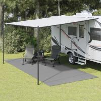 vidaXL Alfombrilla de camping 5,5x2,5 m Color Azul,  Crema,  Antracita y mas - details 2