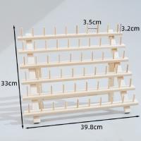 Caja De Almacenamiento Para Hilo De Costura De Madera Organizador De Telas Plegable Para Bordado Tamaños Múltiples Soporte Para Bobinas De Hilo - details 3