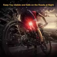 Paquete de 2 luces traseras LED recargable para bicicleta, el interior de sebrididad translucción brillante ciclismo - details 3