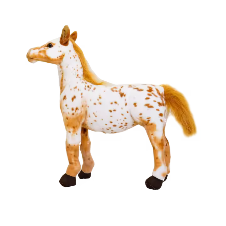 Muñeco De Peluche Caballo Realista 28cm Juguete Clásico De Alta Calidad Para Regalo De Cumpleaños Material Coton PP Adecuado Para Todas Las Edades - 1