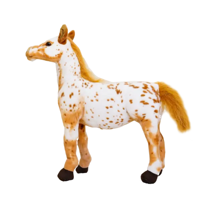 Muñeco De Peluche Caballo Realista 28cm Juguete Clásico De Alta Calidad Para Regalo De Cumpleaños Material Coton PP Adecuado Para Todas Las Edades - 1