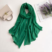 Pañuelo De Mujer IROJEFF De Seda Poliéster 2025 Hijab De Lino Premium Maxi Wrap Estilo Elegante Color Sólido Protección Solar - details 14