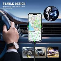 15W Qi Cargador Inalámbrico Coche, Wireless Car Charger Soporte Móvil con Carga Rápida con Suction Cup Base Y Bloqueo Automático Rápida Salida de Aire para iPhone,Galaxy y Otros - details 2