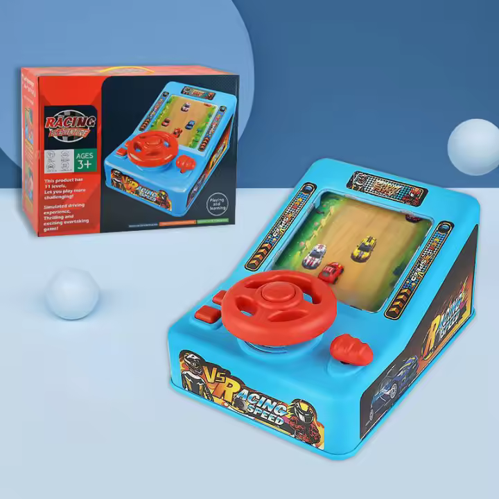Juguete De Desafío De Conducción Eléctrica Simulación De Volante Para Juego De Carreras Aventura Para Niños Y Niñas Edad Recomendada 3-12 Años Material Plástico - 1