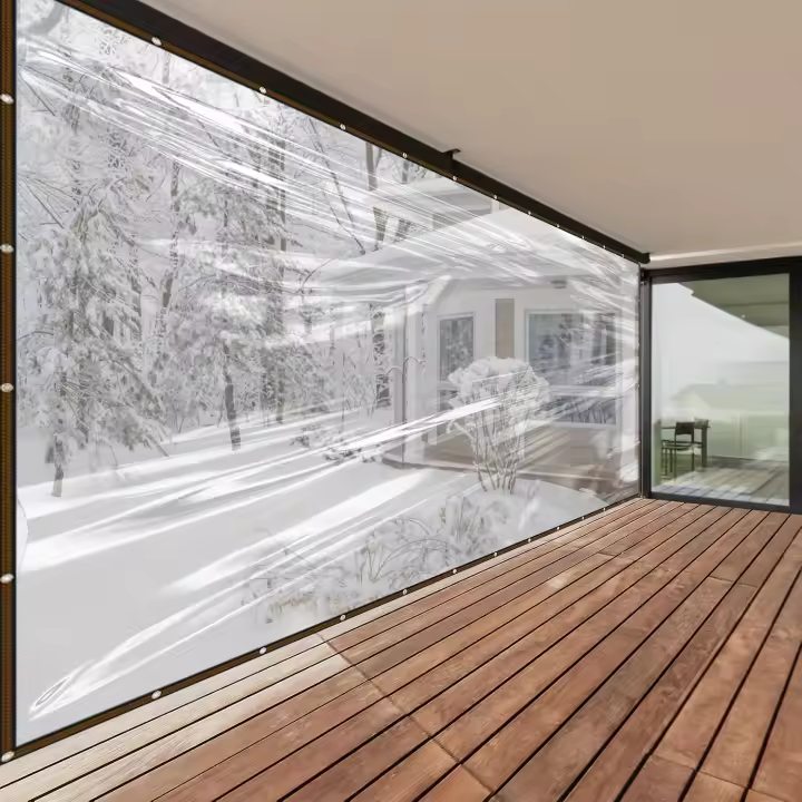Tarpau De Protección Exterior Resistente Al Sol Y Arañazos Para Invernaderos Y Balcones Impermeable Y Transparente 1 Pieza - 1