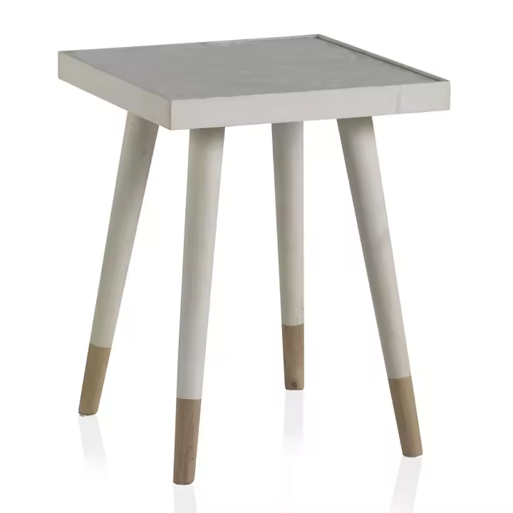 Mesa Auxiliar De Madera Blanca El mejor complemento para tu hogar. Fijalo - 1