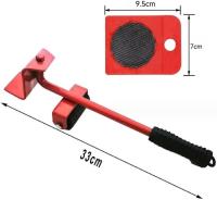 Juego de herramientas para levantar y transportar muebles: carro con ruedas, capacidad de carga 150 kg, rotación de 360 ​​grados, adecuado para refrigeradores, sofás, armarios. - details 0