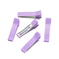 20pcs Pinzas De Cabello Con Cinta Grosgrain De 5cm Para DIY Accesorios De Barretas Para Bebés Y Niñas Metal Color Plateado - details 5