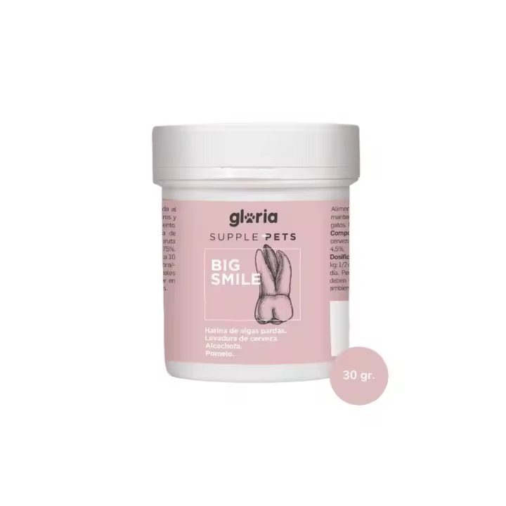 GLORIA - Supple Pets - Big Smile - Alimento Complementario Natural para el Cuidado Bucodental en Perros y Gatos - 1
