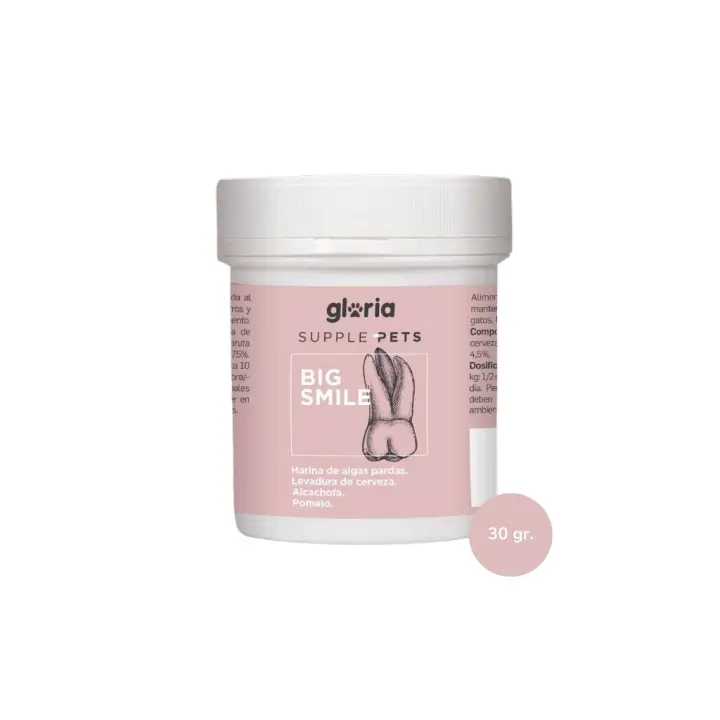 GLORIA - Supple Pets - Big Smile - Alimento Complementario Natural para el Cuidado Bucodental en Perros y Gatos - 1