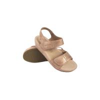 Sandalias planas de Mujer AMARPIES 23587 PLATIN SANDALIA CONFORT DOBLE VELCRO PLATINO 35983 25V - details 1