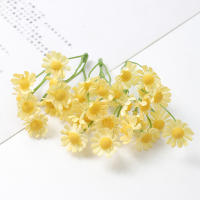 10pcs Flores Artificiales Blancas Belleza Seda Crisantemo Simulación Margarita Flores Falsas Decoración Para Hogar Jardín Oficina - details 9
