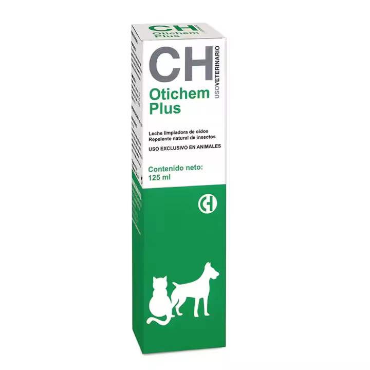 Otichem Plus 125 ml solución limpiadora de oídos con acción antiparasitaria Chemical Ibérica - 1