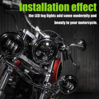Par De Luces LED De Niebla Auxiliares De 4.5 Pulgadas Para Motocicleta Yamaha Clásica FLHR Road King Dyna Luz De Niebla LED De 40w - details 2