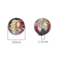 Alrededor De 20 Piezas De Cuentas Redondas De Vidrio Para DIY Joyería Combinación Doble De Flores Fragmentadas Hechas a Mano - details 3