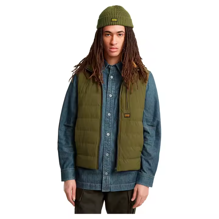 Ropa hombre Chalecos G-star Chaleco Foundation Liner Verde - 1