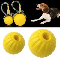 Bola De Goma Para Perros 7/9cm Juguete Interactivo Para Entrenamiento Y Buscar Bites Indestructible Para Masticar Juguetes Para Mascotas Tamaño Pequeño a Medio Color Amarillo - details 7