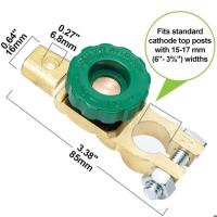 Interrupción de Corte de Badería de 12 V/24 V - Conector para Desconexión de Badería de coche-Con Fondo Verde - details 0