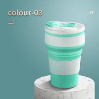 Taza De Viaje Colapsable De Silicona 350ml/500ml Para Camping Y Deportes Con Tapa Para Cocina Y Comedor Taza De Café Reutilizable - details 3