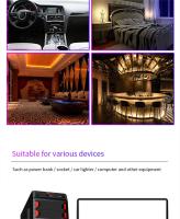 Luz De Techo LED Para Coche Proyector De Estrellas Nocturnas USB Control Por Voz Luz Galáctica Rotatable Para Dormitorio Fiesta - details 6