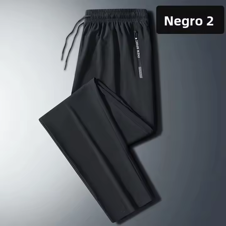 Pantalones De Correr Para Hombre Con Cierre De Cremallera Secado Rápido Verano Pesca Outdoor Running Fitness Trousers Entrenamiento Deportivo Pantalones Largos Ejercicio - 1