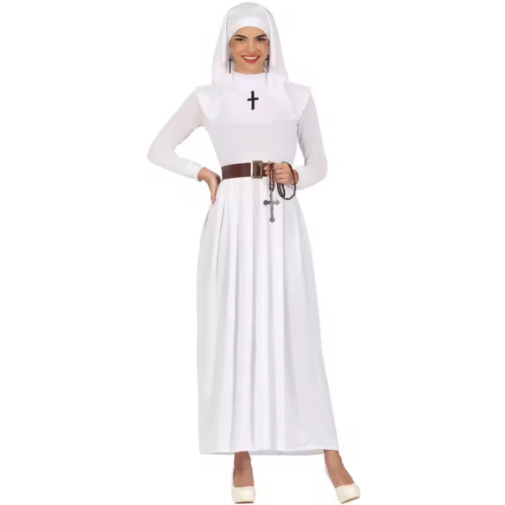 Disfraz de Monja blanca para mujer Guirca - 1