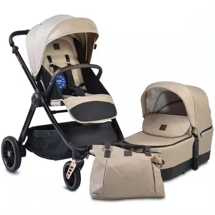Carrinho de bebé Cangaroo 2 in 1 Macan Beige - 1