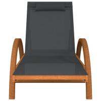 vidaXL Tumbona con cojín textilene y madera maciza de álamo Sillas de Exterior Ideal para jardín, playa, piscina, terraza Tumbona Piscina Tumbonas Playa Tumbonas Jardín Exterior - details 2