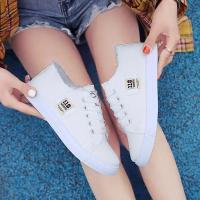 Zapatos Planos Blancos Casuales Para Mujer 2025 Primavera Nuevo Estilo Canvas Bajo-Troceado Deportivo Ligero Con Cordones - details 14