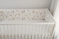 LALA - Ropa de Cama para Cuna de Bebe, Valla anticolisión, Algodón Puro, Pequeño Hongo, Conejo, 30x30x6, Pieza Entra, Lavado. - details 1