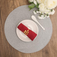Juego De 6 Tapetes Redondos Tejidos a Mano Para Mesa De Comedor Estilo Moderno Ecológico No Eslipantes Lavables Para Navidad Y Halloween - details 11