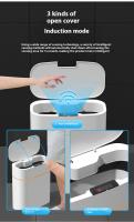 Bandeja De Papel Y Sandwich Inteligente Automática Para Baño Recipiente De Basura Eléctrico Con Cubierta Estrecho - details 3