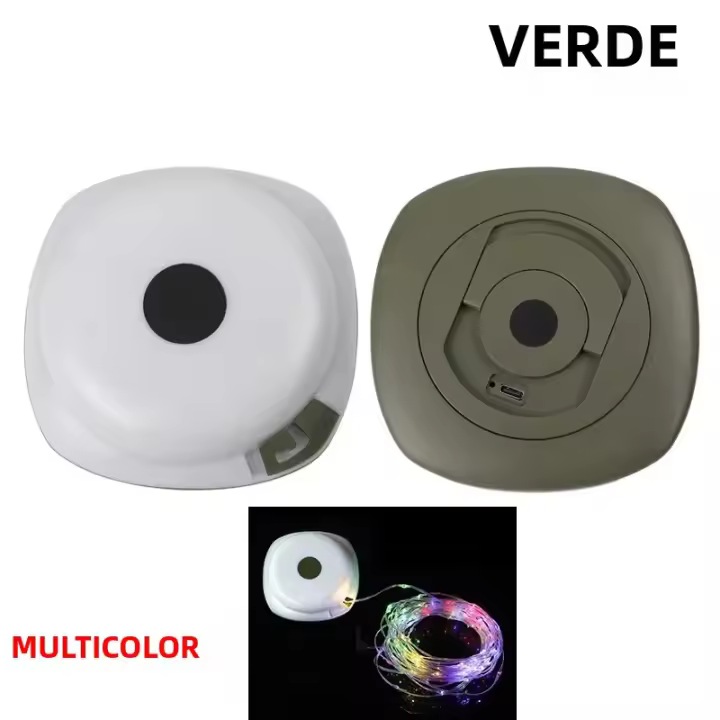 Luz De Camping 4-en-1 LED Reel De Hilo Exterior USB Lámpara De Camping Reciclable Luz De Ambiente Para Jardín Tienda Decoración - 1