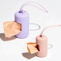 Porta Bolsas De Excremento Para Perros Dispensador De Basura Para Mascotas Elegante Y Portátil Suministros De Limpieza - details 1