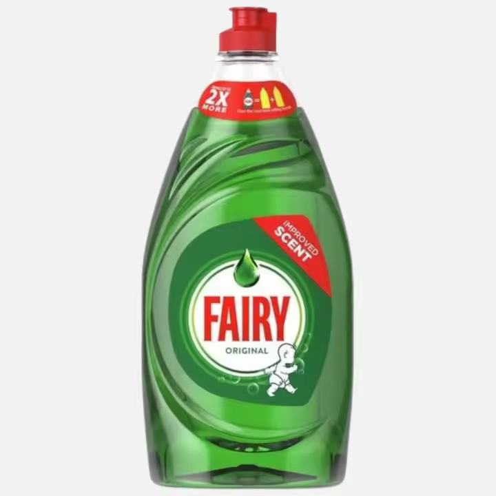 Fairy Original - Lavavajillas - Botella de 654 ml - Fórmula Profesional Anti-Grasa, Limpieza Fácil y Sin Esfuerzo en Ollas Más Grasientas. Potente, Duradero y Aroma a Limón para Cocina Profesional. - 1