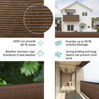 1/2Pcs Pantalla De Privacidad Para Balcón Cubierta De Malla Resistente a La Ruptura 1x6M Panel De Valla De Jardín Piscina Decorativa Para Patio - details 9