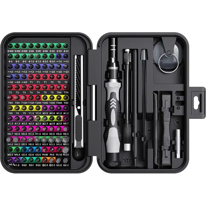 Juego De Destornilladores Precisos 132 En 1 Herramientas De Reparación Para PC Gafas Teléfono Móvil Interruptor Reloj Con Imán Kit De Destornilladores Magnéticos Multifuncionales - 1