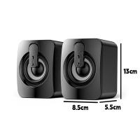 Altavoces De Computadora HIFI Estéreo Con Micrófono USB Y Luz LED Para Escritorio PC Compatible Con Sistema Operativo Windows Y Mac - details 5