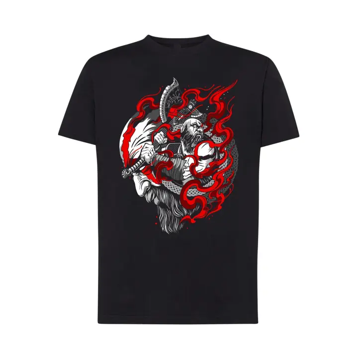 God of War - Camiseta de kratos del videojuego de acción y aventura - algodón premium unisex - 1