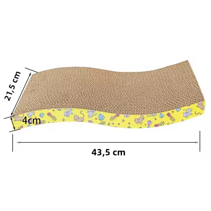 Juguete Para Gatos Placa De Afilado De Uñas De Cartón Corrugado Resistentes Al Desgaste Para Sofá Almohada Y Cama De Gatos - 1