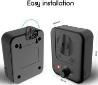 Dispositivo antiladridos, disuasorio de ladridos de perros, control ultrasónico de ladridos de perros, silenciador de ladridos de perros, recargable con 3 niveles ajustables, apto para uso en interiores y exteriores (Negro) - details 0