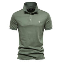 2024 Primavera y novedad de verano, POLO deportivo de solapa de algodón puro para hombre, camisa POLO de talla europea, camiseta de manga corta bordado informal a la moda para hombre - details 1