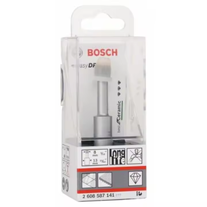 Brocas de diamante para perforación en seco Easy Dry Best for Ceramic 8 x 33 mm - 1