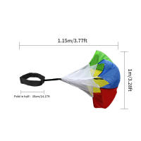 Paracaídas De Fútbol Resistente Con Colores Para Entrenamiento De Fuerza Y Fitness Para Adultos Sombrilla Deportiva De Aire - details 0