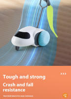 Juguete Interactivo Para Gatos Smart Auto-Running Coche Con Detección De Obstáculos Durable Para Juego En Interiores - details 5
