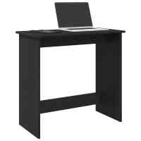 vidaXL Escritorio de madera contrachapada 80x40x75 cm en color Gris hormigón/Negro/Gris sonoma y más | estructura resistente ideal para salón dormitorio o estudio - details 1