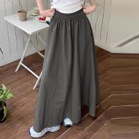 ZANZEA Falda Larga Para Mujer Verano 2024 Estilo Casual Con Bolsillos Ajustable En Cintura Maxi Skirt Oversize Streetwear - details 6